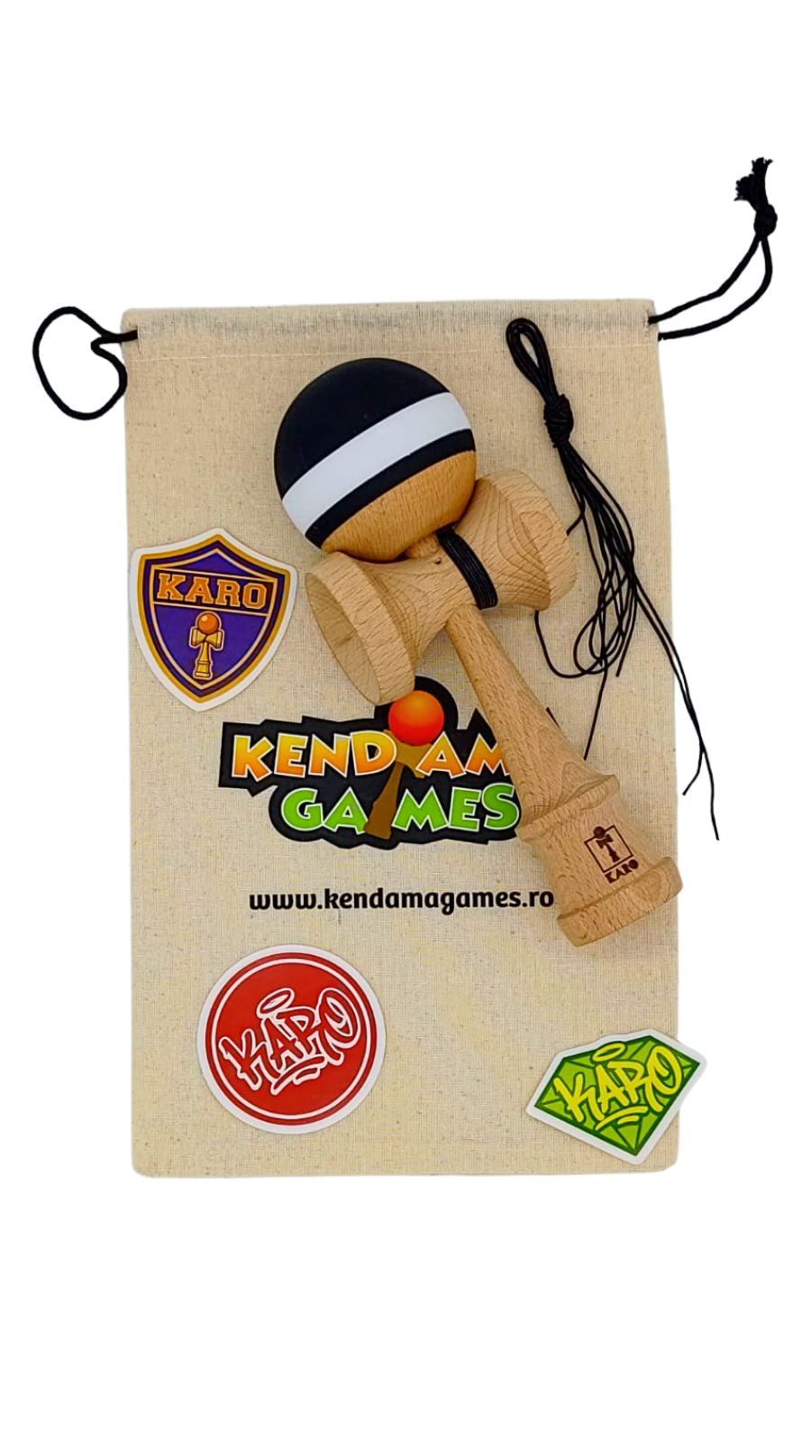 Kendama KARO Crimson Carbon V2 Cupe Mari Grip Rubber - Image 3