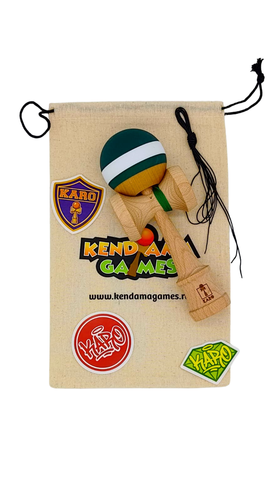 Kendama KARO Crimson Forest V2 Cupe Mari Grip Rubber - Image 3