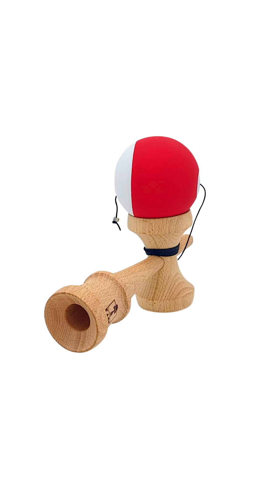 Kendama Karo Pro Fury V2 Shiro Red Cupe Mari Grip Rubber - Image 2